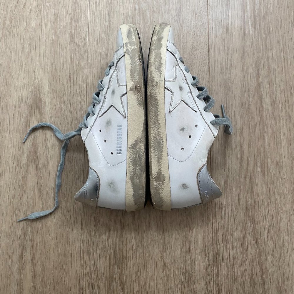 Golden Goose White and Gray Sneakers - Picture 3 of 8